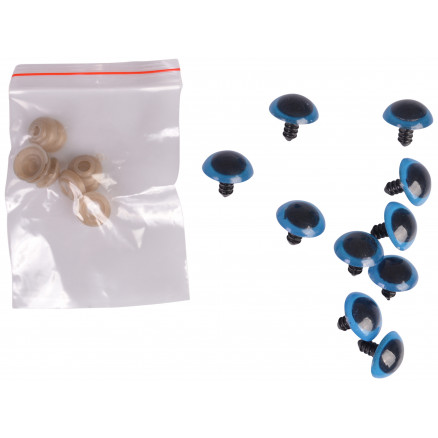 Infinity Hearts Sicherheitsaugen / Amigurumi Augen Blau 20mm - 5 Sets von Infinity Hearts
