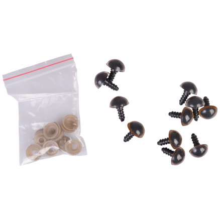 Infinity Hearts Sicherheitsaugen / Amigurumi Augen Gold 14mm - 5 Sets - 2. Wahl ab Werk von Infinity Hearts