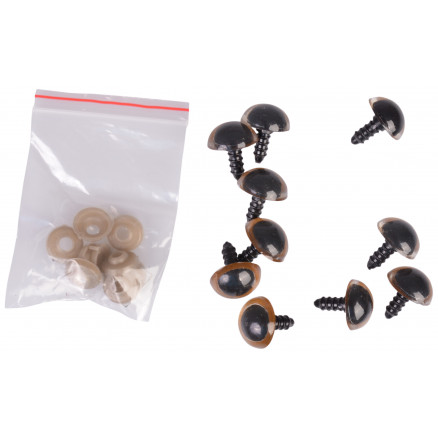 Infinity Hearts Sicherheitsaugen / Amigurumi Augen Gold 16mm - 5 Sets -2. Wahl ab Werk von Infinity Hearts