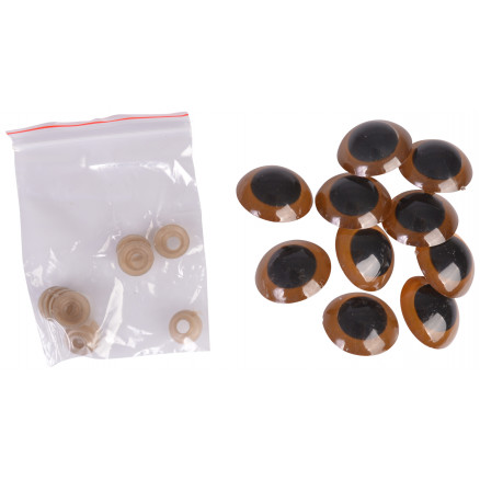 Infinity Hearts Sicherheitsaugen / Amigurumi Augen Gold 30mm - 5 Sets - 2. Wahl ab Werk von Infinity Hearts