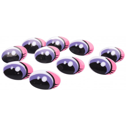 Infinity Hearts Sicherheitsaugen mit Schminke 25x16mm - 5 Sets von Infinity Hearts