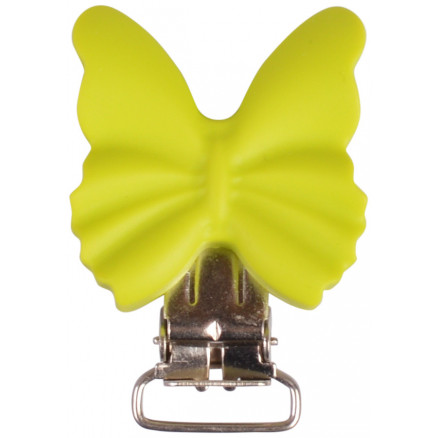 Infinity Hearts Hosenträgerclips Silikon Schmetterling Grün 3,5x3,8cm - 1 Stk von Infinity Hearts