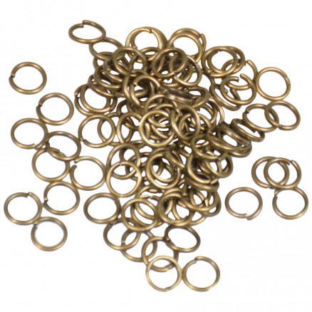Infinity Hearts Spaltring Eisen Bronze 5x0,7mm - 100 Stk von Infinity Hearts