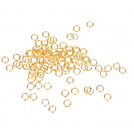 Infinity Hearts Spaltring Eisen Gold 5x0,7mm - 100 Stk Infinity Hearts Spaltring Eisen Gold 5x0,7mm - 100 Stk von Infinity Hearts