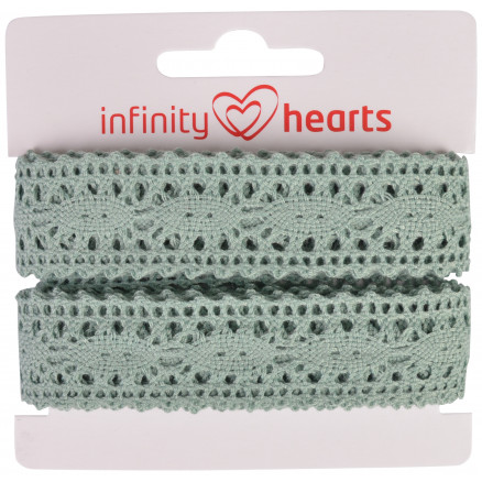 Infinity Hearts Spitzenband Polyester 25mm 06 Grau - 5m von Infinity Hearts