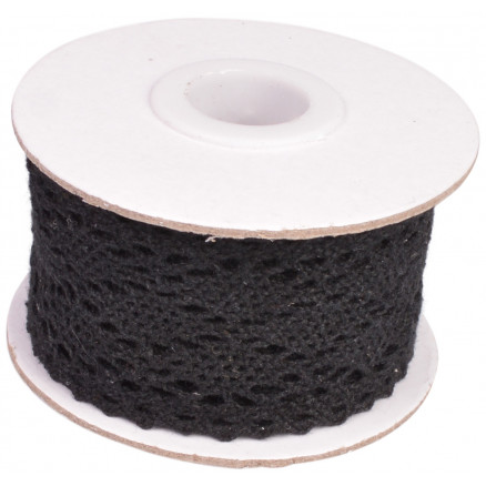 Infinity Hearts Spitzenband Schwarz 42mm 2,5m von Infinity Hearts
