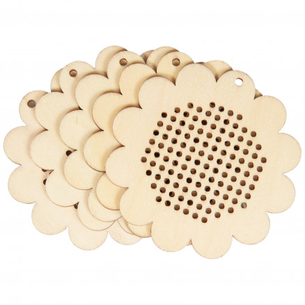 Infinity Hearts Stickerei/Kreuzstich Holzplatte/Schlüsselanhänger Blum Infinity Hearts Stickerei/Kreuzstich Holzplatte/Schlüsselanhänger Blum von Infinity Hearts