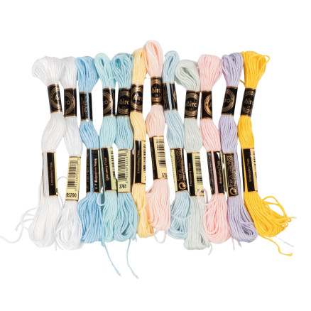 Infinity Hearts Stickgarn Pastell, 12 Farben von Infinity Hearts