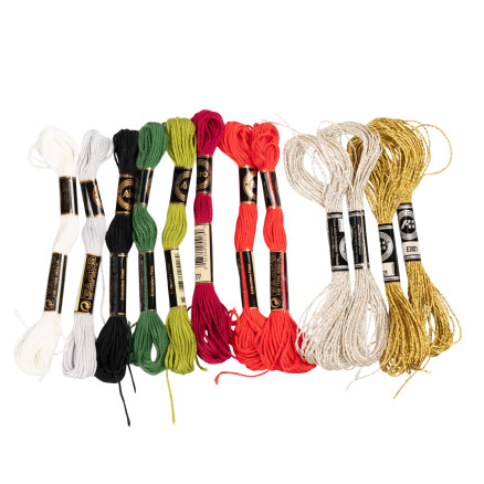Infinity Hearts Stickgarn Weihnachten, 12 Farben von Infinity Hearts