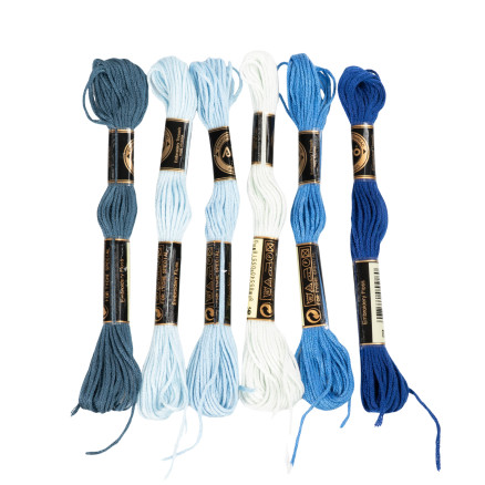 Infinity Hearts Stickgarn blaue Nuancen, 6 Farben von Infinity Hearts