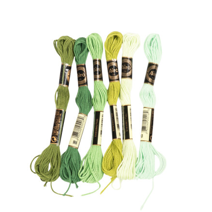 Infinity Hearts Stickgarn grüne Nuancen, 6 Farben von Infinity Hearts