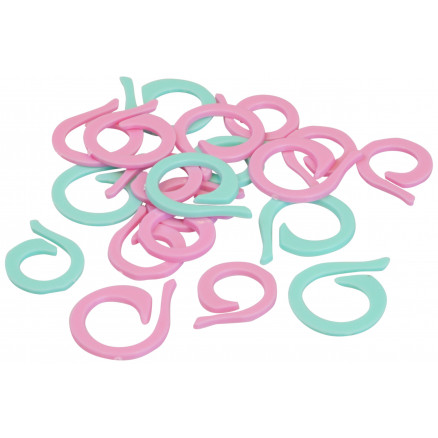 Infinity Hearts Maschenmarkierer Splitt 2 Größen 20 Stk Farbenmix von Infinity Hearts