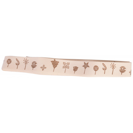 Infinity Hearts Stoffband/Kräuselband sortiert Weihnachtsmotive Dunkel 20mm - 3 Meter von Infinity Hearts