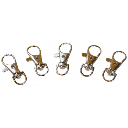Infinity Hearts Versilberter Karabiner 38x17mm - 5 Stück. von Infinity Hearts