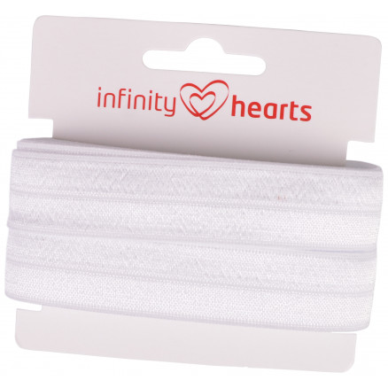 Infinity Hearts elastisches Einfassband 20mm 029 Weiß - 5m von Infinity Hearts