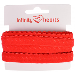 Infinity Hearts elastisches Einfassband mit Spitze 22/11mm 250 Rot - 5 von Infinity Hearts