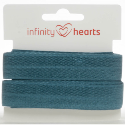 Infinity Hearts faltbares Elastikband 20mm 338 Jeans Hell - 5m von Infinity Hearts