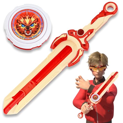 INFINITY NADO Kreisel für Kinder Metall Spielzeug Jungen, Battle Tops Kreisel Launcher Spielzeug, Spinning Tops Jungen ab 5 6 7 8 9 10 11 12 Jahre, Mini Sword Blazing War Bear von Infinity Nado