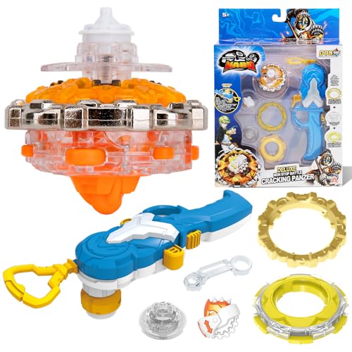 INFINITY NADO Kreisel für Kinder Metall Spielzeug Jungen, Battle Tops Kreisel Launcher Spielzeug, Spinning Tops Jungen ab 5 Jahre, Non-Stop Battle Deluxe Cracking Panzer von Infinity Nado
