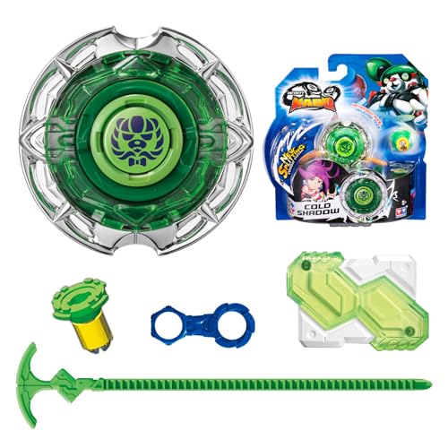 Infinity Nado Kreisel für Kinder Metall Spielzeug Jungen, Battle Tops Kreisel Launcher Spielzeug Jungen, Infinity Nado Spinning Tops Jungen ab 5 Jahre, Toupie Série Standard - Cold Shadow - YW624307 von Infinity Nado