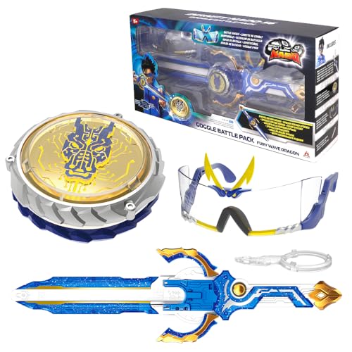 Infinity Nado Kreisel für Kinder Metall Spielzeug Jungen, Battle Tops Kreisel Launcher Spielzeug Jungen, Spinning Tops Jungen ab 5 6 7 8 9 10 11 12 Jahre, Goggle Battle Pack von Infinity Nado