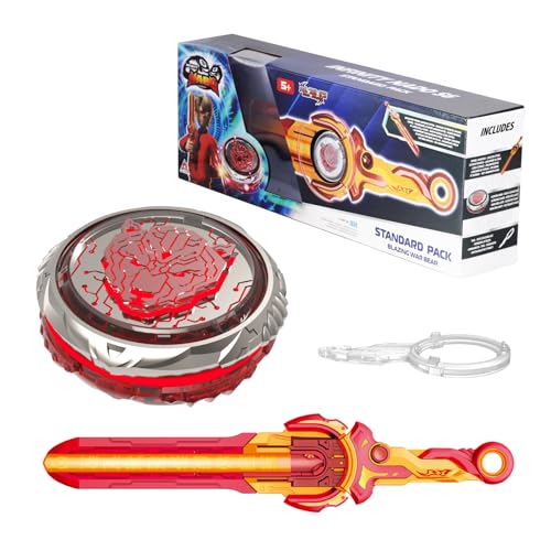 Infinity Nado Kreisel für Kinder Metall Spielzeug Jungen, Beyblade Battle Tops Kreisel Launcher Spielzeug Jungen, Spinning Tops Jungen ab 5 6 7 8 9 10 11 12 Jahre, Standard Pack - Blazing War Bear von Infinity Nado