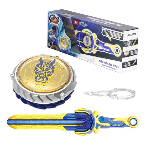 Infinity Nado Kreisel für Kinder Metall Spielzeug Jungen, Beyblade Battle Tops Kreisel Launcher Spielzeug Jungen, Spinning Tops Jungen ab 5 6 7 8 9 10 11 12 Jahre, Standard Pack - Fury Wave Dragon von Infinity Nado