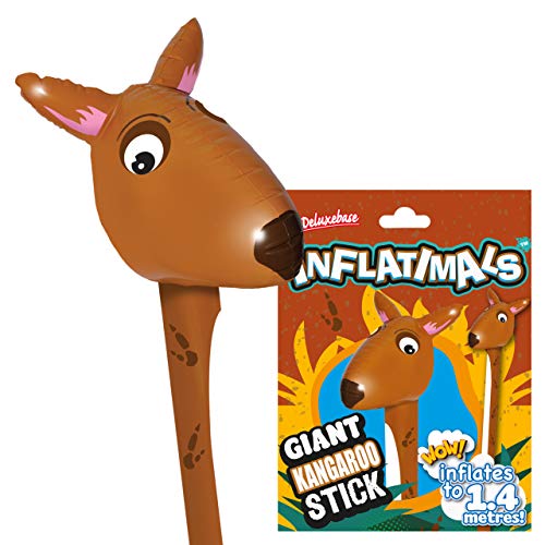 Inflatimals - Kängaru von Deluxebase. Riesiges aufblasbares Meerestier Aufblasbares Spielzeug. Perfektes aufblasbares Partygeschenk oder Partydekoration für Kinder von Inflatimals