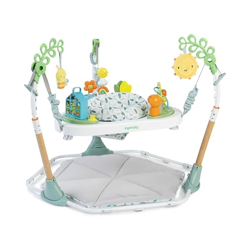 INGENUITY 【6 in 1 Baby Hüpfspielzeug Hilfe】 Verwandelt sich in eine Spielmatte, Kindertipi, Aktivitätstisch, Aminospielzeug. von Ingenuity