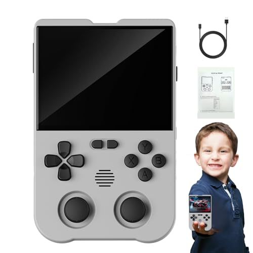 Handheld-Videospiele - Handheld-Spiele mit 3000-mAh-Akku - 3,5-Zoll-Touchscreen, Emulator-Handheld, unterstützt mehrere Emulatoren, Weihnachtsgeburtstagsgeschenke für Kinder Injuv von Injuv