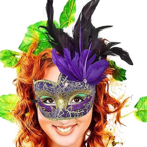 Injuv Karneval Gesichtsbedeckung, Halloween Gesichtsbedeckung, Halloween-Party-Gesichtsbedeckung, Karneval-Halloween-Gesichtsbedeckung für Mardi Gras von Injuv