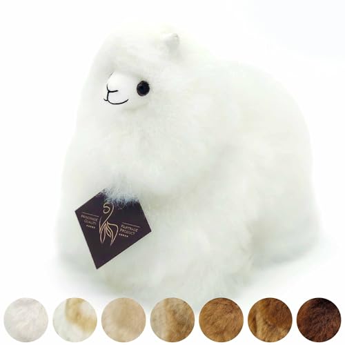 Inkari Alpaka Plüsch aus natürlicher und weicher Alpakawolle – Echte Alpakawolle, Ideal für Frauen und Kinder – Ivory (15cm) von Inkari