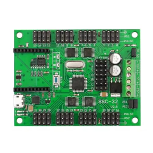 Inkoby SSC32-V2.5 32-Kanal-Mehrkanal-Servocontroller mit USB-XBEE-Schnittstelle, Passend für PC- Linux, für Hexapod Spider, Biped Robots von Inkoby