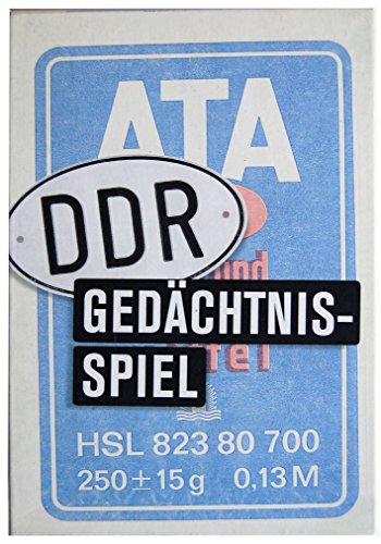 Inkognito Memo/Gedächtnisspiel 13 x 19 x 4 cm • 40089 ''Das DDR Gedächtnisspiel Memo ATA Künstler Andreas Prüstel • Memo-Spiele • Games von Inkognito