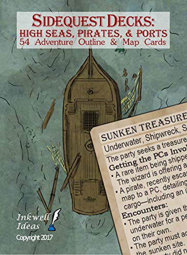 Soskakiist Inkwell Ideas Sidequest Decks High Seas, Pirates & Ports von Inkwell Ideas