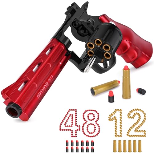 Innedu Spielzeug Pistole, Revolver mit 360° drehbarem Magazin, Soft Bullet Gun mit 48 Kugeln, Langer Mündung& EIN klick Auswurf von Patronenhülsen, Schaumstoff Blaster für 8+ Kinder Spiele Innedu Spielzeug Pistole, Revolver mit 360° drehbarem Magazin, Soft Bullet Gun mit 48 Kugeln, Langer Mündung& EIN klick Auswurf von Patronenhülsen, Schaumstoff Blaster für 8+ Kinder Spiele von Innedu