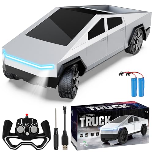 Innofans 1:24 Ferngesteuertes Auto ab 3 4 5 6 7 8 9 Jahre - RC Auto All-Terrain mit LED-Beleuchtung & Ladefläche, 20+ km/h RC Car Outdoor Spielzeug Geschenk für Kinder Jungen und Mädchen von Innofans