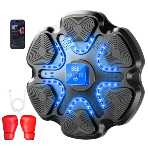 Innopower Smart Music Boxing Machine, LED Musik Boxmaschine mit Musik und Boxhandschuh, Bluetooth Boxmaschine mit 9 Geschwindigkeitsmodi Für Erwachsene und Kinder Exercise/Stress Release Innopower Smart Music Boxing Machine, LED Musik Boxmaschine mit Musik und Boxhandschuh, Bluetooth Boxmaschine mit 9 Geschwindigkeitsmodi Für Erwachsene und Kinder Exercise/Stress Release von Innopower