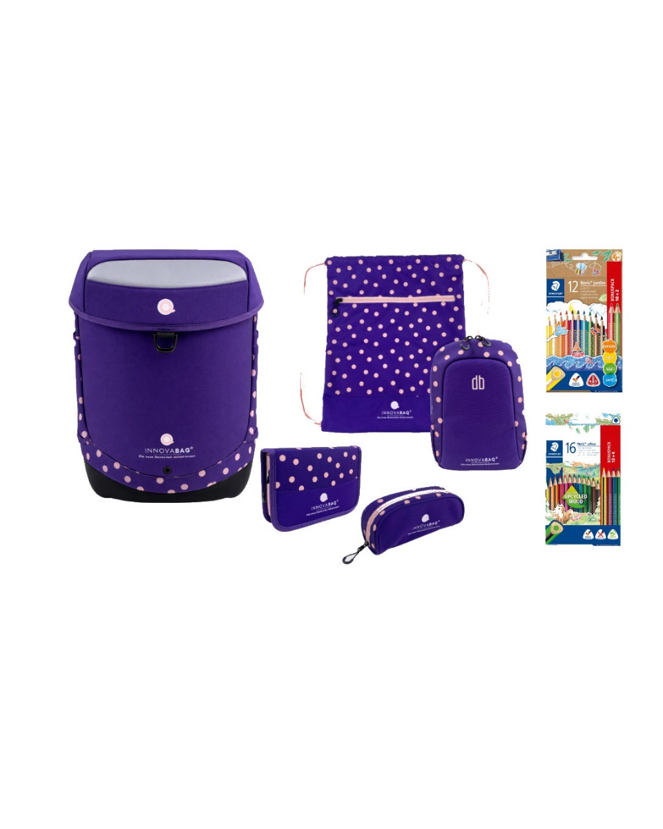 Innovabag Schulranzen Set Viola Pastell 8tlg. von Innovabag