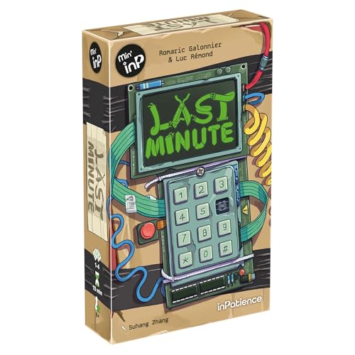 Inpatience Last-Minute-Kartenspiel – Echtzeit-Bombenentschärfung Solo- oder kooperatives Strategiespiel, schneller Familienspaß für Kinder und Erwachsene, ab 10 Jahren, 1–4 Spieler, 10 Minuten Inpatience Last-Minute-Kartenspiel – Echtzeit-Bombenentschärfung Solo- oder kooperatives Strategiespiel, schneller Familienspaß für Kinder und Erwachsene, ab 10 Jahren, 1–4 Spieler, 10 Minuten von Inpatience