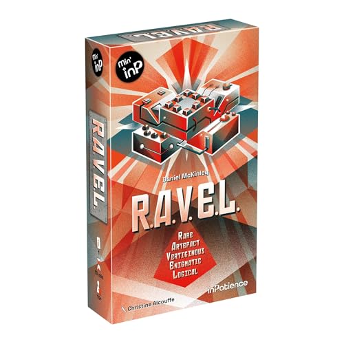 Inpatience RAVEL Puzzlespiel – Einzigartige Solo-Würfel-Manipulations-Herausforderung mit endloser Wiederspielbarkeit! Strategiespiel für Kinder & Erwachsene, ab 10 Jahren, 1 Spieler, 10 Minuten Inpatience RAVEL Puzzlespiel – Einzigartige Solo-Würfel-Manipulations-Herausforderung mit endloser Wiederspielbarkeit! Strategiespiel für Kinder & Erwachsene, ab 10 Jahren, 1 Spieler, 10 Minuten von Inpatience