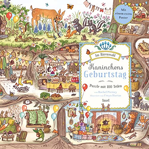Insel Verlag 9783458643234 Bear Im Bärenwald. Kaninchens Geburtstag. Puzzle mit 100 Teilen für Kinder ab 4 Jahre, White von Insel Verlag