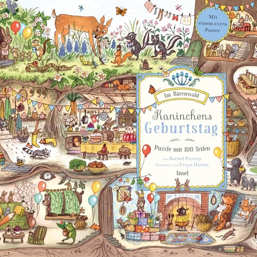 Insel Verlag 9783458643234 Bear Im Bärenwald. Kaninchens Geburtstag. Puzzle mit 100 Teilen für Kinder ab 4 Jahre, White von Insel Verlag