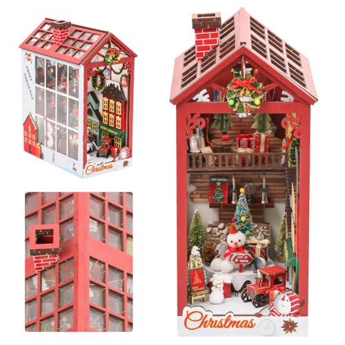 INSGEN Book Nook Kit DIY Miniatur Haus Kit, Tiny House Kit für Erwachsene zum Bauen, Mini Haus 3D Holzpuzzle Handwerk Buchecke Dekor Diorama Kits Geschenke für Erwachsene Teens mit Musik Beleuchtung INSGEN Book Nook Kit DIY Miniatur Haus Kit, Tiny House Kit für Erwachsene zum Bauen, Mini Haus 3D Holzpuzzle Handwerk Buchecke Dekor Diorama Kits Geschenke für Erwachsene Teens mit Musik Beleuchtung von Insgen