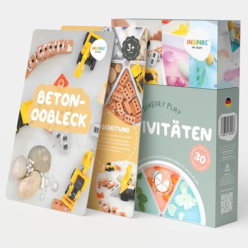 Inspire My PLAY - 30 x sensorische Spiel-Aktivitätskarten - Inspiration für kreative Spielaktivitäten - sensorische Karten für das Lernen von Kleinkindern von Inspire My Play