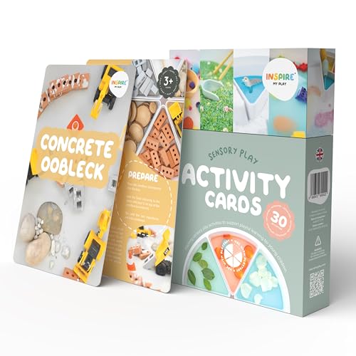 Inspire My PLAY - 30 x sensorische Spiel-Aktivitätskarten - Inspiration für kreative Spielaktivitäten - sensorische Karten für das Lernen von Kleinkindern von Inspire My Play