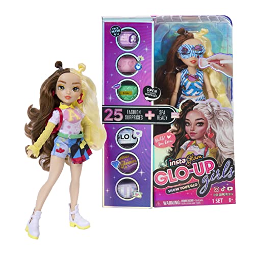 Instaglam Glo Up Girls Erin Fashion Doll with 25 Fashion Surprises and Accessories. Collectable Doll for Kids Age 4+ 10 inch Scale doll Unboxing Toy von Instaglam