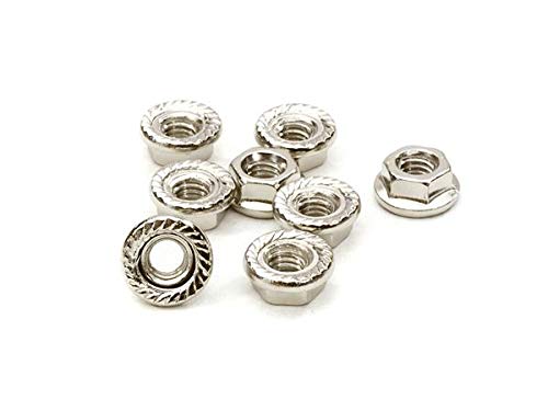 Integy RC Model M4 Size Serrated 4mm Wheel Nut Flanged 8pcs Designed for Most 1/10 Scale von Integy