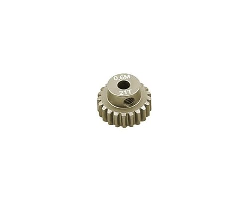 Integy RC 7075 Alloy Machined Mod 0.6 Ritzel Getriebe 21T, 3,17 mm Bohrung/Schaft für bürstenlose R/C von Integy