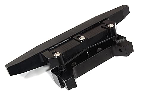 Integy RC Hopups für Tamiya, Billet gefräste schwarze Frontstoßstange & Halterung für Maßstab Offroad CC02 von Integy